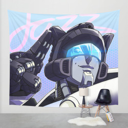 vanvanred:  But look how cute they are!!Society6 now has wall tapestries and they’re huge and amazing looking! Unfortunately, out of all my works, Jazz here was the only one that had enough resolution/size to work with, so here it is! :DIf interested,