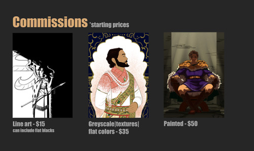 Hey there! Time for commissions! The super hero you love? Your DnD character? OC? The lovely ga