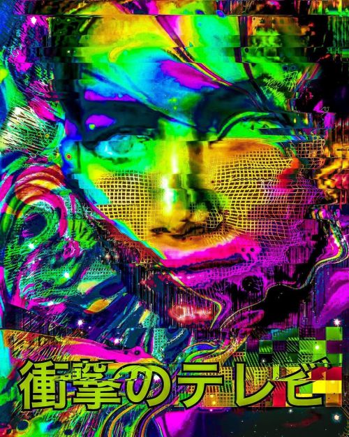 衝撃のテレビ®..#aesthetic #aestheticedits #aestheticphotography #holographicaesthetic #holopunk #cyberpun