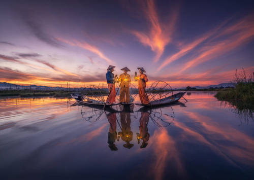 Fishermen by İlhan Eroglu