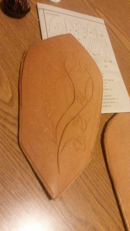 The top pieces to Tauriels bracers. Productive night!