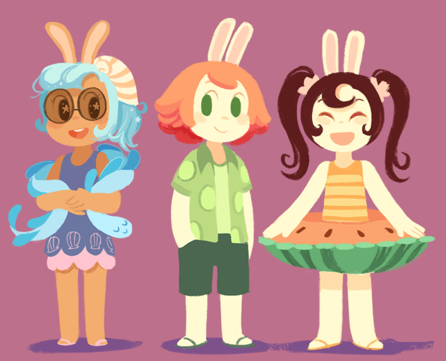 gigidigi:  Cucumber Dressed! is a book of illustrations featuring Cucumber Quest