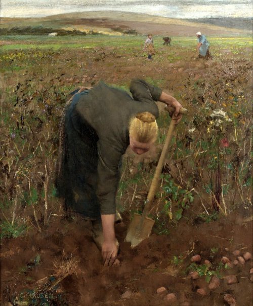 Gathering Potatoes George Clausen 1887