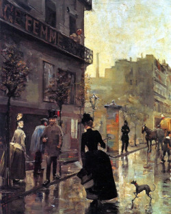 urgetocreate:  Akseli Gallen-Kallela, (1865-1931) - Boulevard In Paris, 1885 