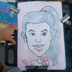 Caricatures at Dairy Delight!  #art #drawing