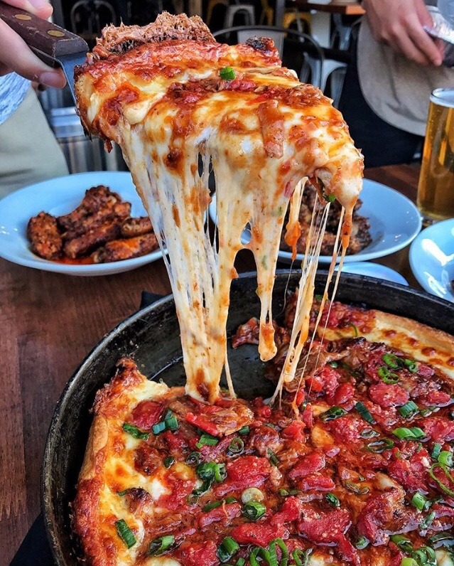 foodieapprovedeats:  Rance’s Chicago Pizza 🍕 📍Costa Mesa, CA 📍Long Beach,