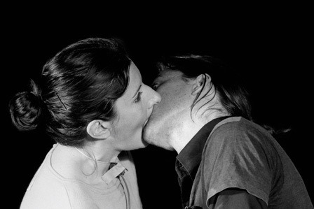  Marina Ambramovic & Ulay Laysiepen Death Self, 1977 This performance consisted of the two artists seated in front of each other, connected at the mouth. They took in each other’s breaths until all of their available oxygen had been used up. The