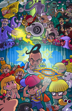 ballbots:  A set of posters I made for my favorite video game:  EARTHBOUND! 