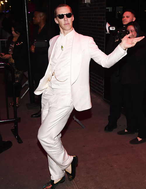 benedictdaily: Benedict Cumberbatch attends the 2019 Met Gala Boom Boom Afterparty at The Standard h