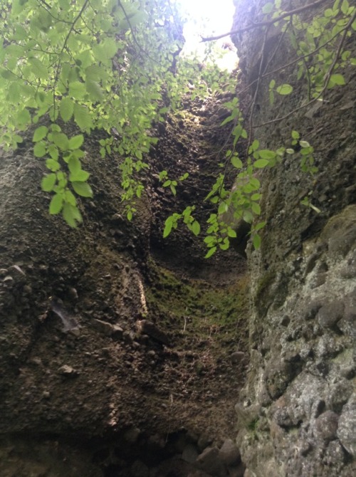 geologyedinburgh:Caves and ash layers in Mures County in Transylvania, Romania. 