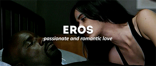 visionwanda:Jessica Jones + Greek words for love (insp)