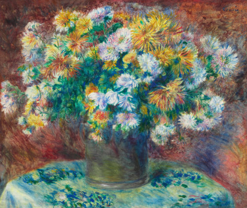 lu-art: Pierre-Auguste Renoir, chrysanthemums, 1881/82.  