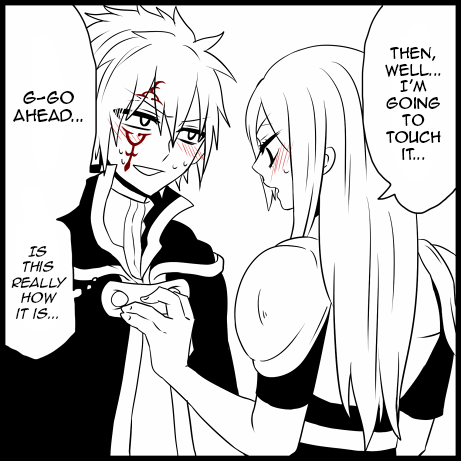 [Translation] A situation where they can’t leave the room if the person won’t touch the chest of the other person.