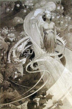 fer1972:  Le Pater by Alphonse Mucha (1900) 