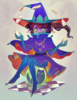 tinypaint:fashionably late witchsona