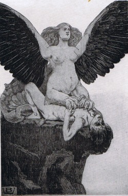 Thestanfordgallery:  Valère Bernard Le Sphinx C. 1896 