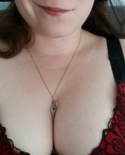 cuckolddevtion1: Baby, my tits are so big and soft the magic key looks so small nestled between my m