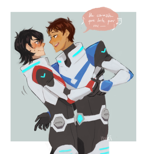 naridoodles:i just wanted to draw lance being suave 