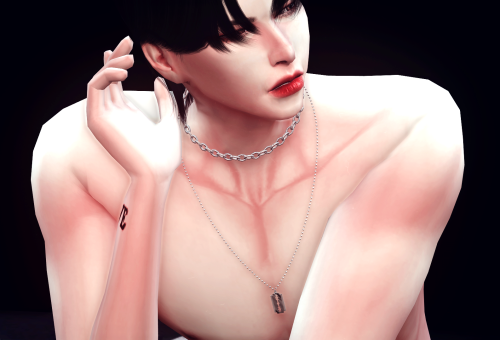 chaessisims4: Male Necklace set◆new mesh ◆NonHQ ◆do not re-upload    재배포하지 마세요. ◆do not include