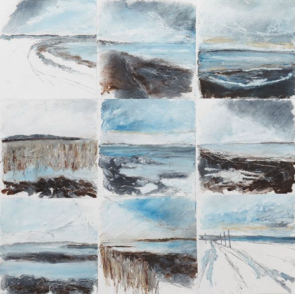 vjeranski:  Mark SpraySketch Montage Skelligmixed media on paper59 x 59 cm