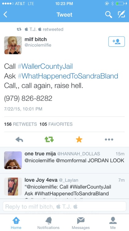 dynastylnoire:  itastelikesugarbaby:  BLOW this Shit UP. The woman on the phone has a smart ass mouth, so be ready for her. #WhathappenendToSandraBland  Boooooooooost!