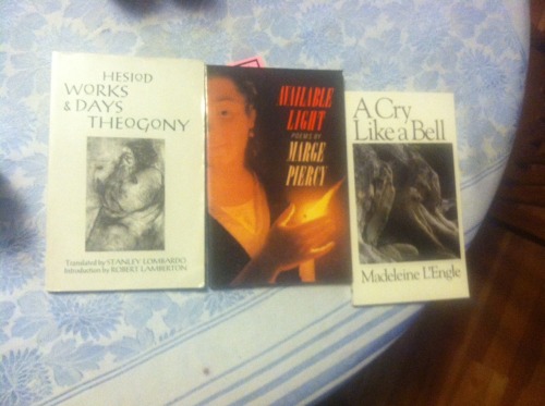 purchases at the bookstore in the city today!! opalborn I know you like Madeleine L'Engle; have you 
