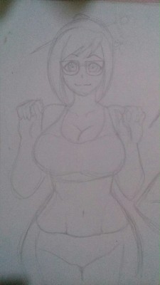 Jadenkaiba:  Mei From Overwatch Sketch :)  #Overwatch #Meioverwatch   Yummy Mei~