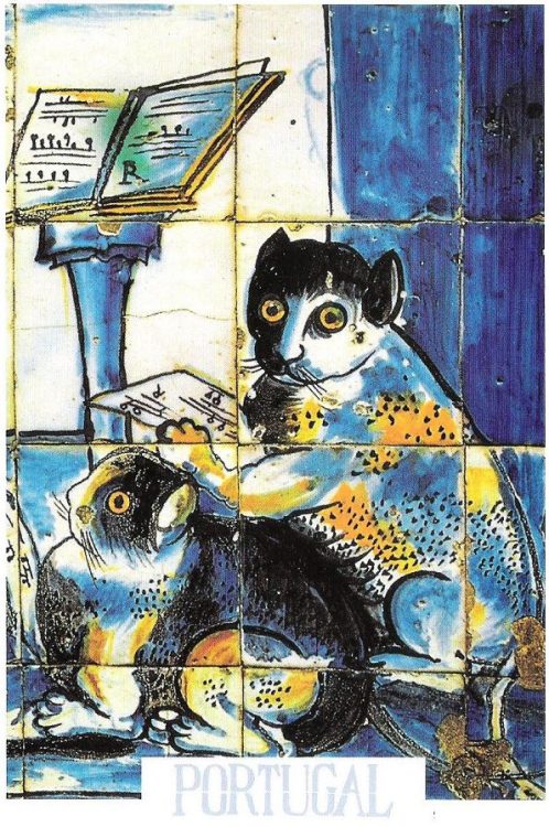 salantami: “Cats”, 18th Century tilesPalace Marquês de Fronteira in Lisbon