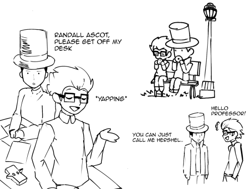 My Headcanon Is That Randall Immediately Studies Archaeology At Gressenheller After MM. 