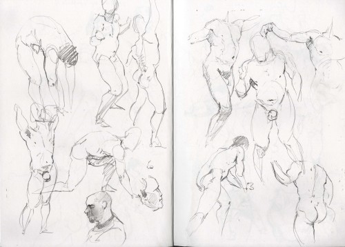 An art dump wouldnt be the same without some recent life drawings. Ive been told the model looks alo