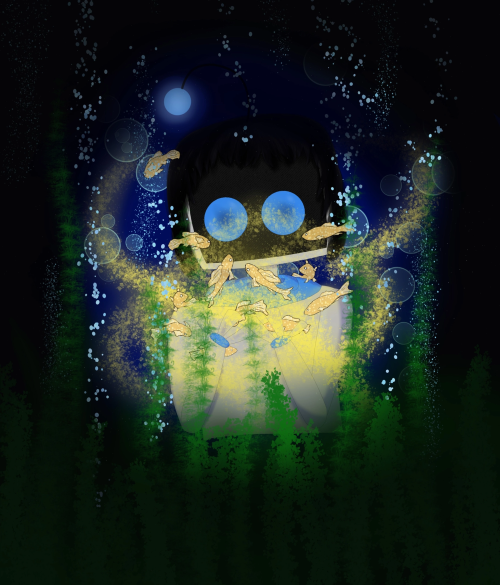 My Friend Made A Figure Of My Mascot (Neri Bot)! And Yes, This Lightbulb Glows Blue