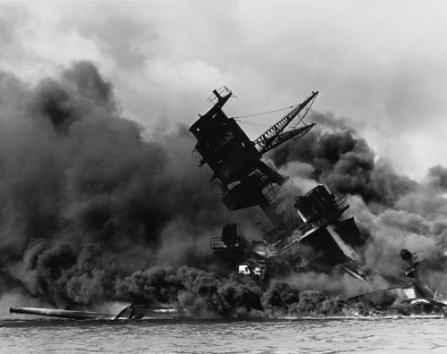The USS Arizona Memorial and The King,After the attack on Pearl Harbor on December 7th, 1941, the su