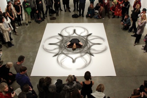 thedolab: Heather Hansen uses charcoal and movement to create these works of art. Visit her website