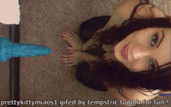 tempstric:  I present to my followers a great amateur teen ! “PrettyKittyMiaos1″ Pretty Kitty suck and ride Clayton the dragon earth small so deep !She is very teasing and sensual !Small but large !7.5 inch hight !6 inch insertable but she take 5