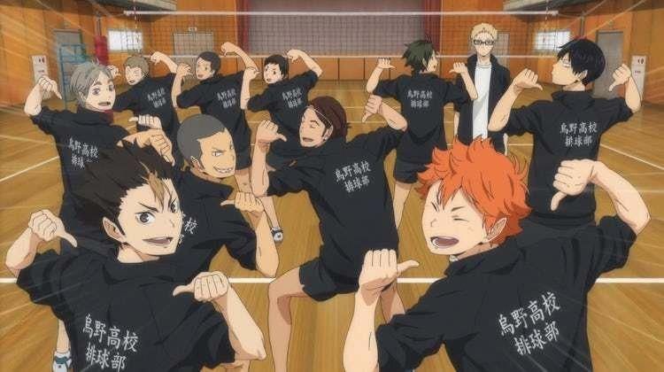 Bless the Karasuno cheer squad - Haikyuu season 3