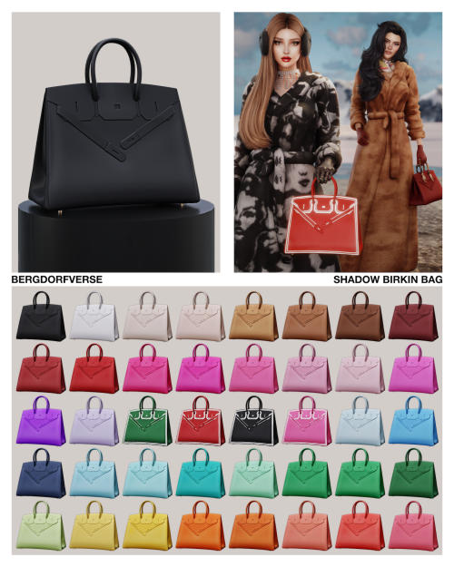 bergdorfverse's Shadow Birkin Megapack… - Sweet Sims 4 Finds