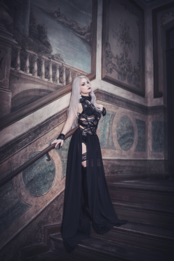 gothicandamazing:  Model: Silverrr Photo: Aneta Pawska - Enchanted StoriesDress: AskasuWelcome to Gothic and Amazing | www.gothicandamazing.com