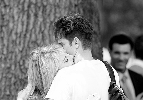Porn photo andrewgarfield-daily:  With Andrew and Emma,
