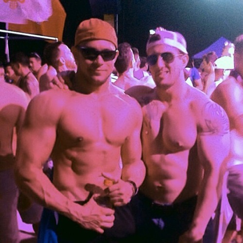 TBT to when we were just a couple of twunks . #circuitparty #shirtlessguys #circuitqueens #musclegay