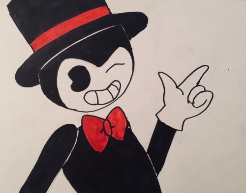 licoriceblackaliceangel: ((Its 3:30 AM, can’t sleep, so I Wanted to draw a Bendy, so why not d