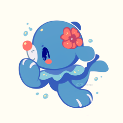 fluffysheeps: Every day I am thankful for Popplio’s existence my little princess~ &lt;3