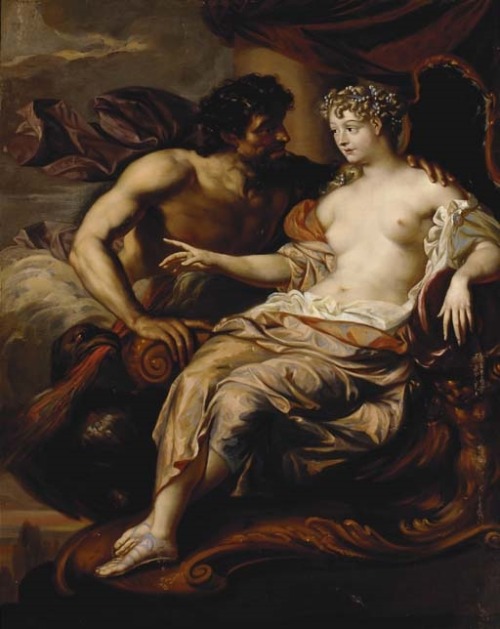 Augustin Terwesten (1649 - 1711)Portrait of Madame de Grignan as Hebe with Jupiter at her side