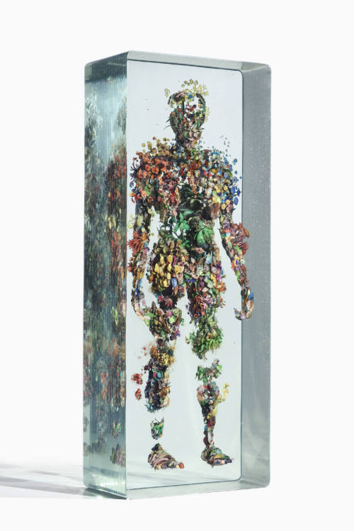 artthatremindsmeofhannibalnbc:Dustin Yellin, Psychogeography no. 66, 2014Glass, acrylic, collage &nb