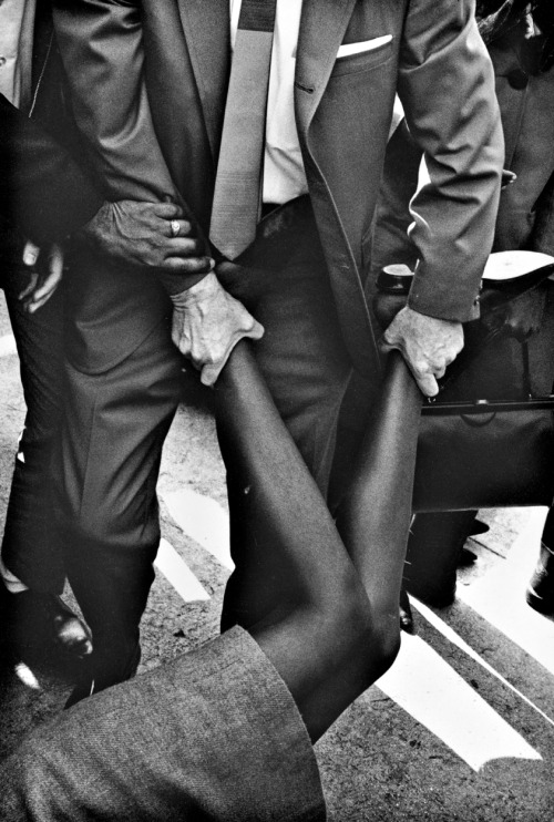 inritus:  Arrest at Los Angeles Federal Building Protest, 1965. Photographed by Charles Brittin.