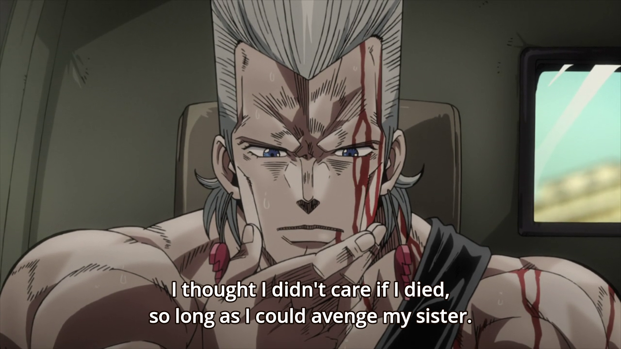 mrspanner:  Take this instead of a handshake as proof that we’ve made up, Polnareff.
