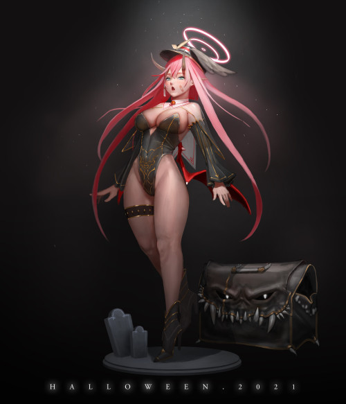 Devil girl  jong hyunwww.artstation.com/artwork/9mvGeR 