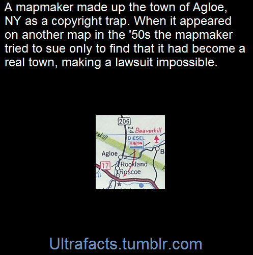 XXX ultrafacts:  Agloe is a fictional place in photo