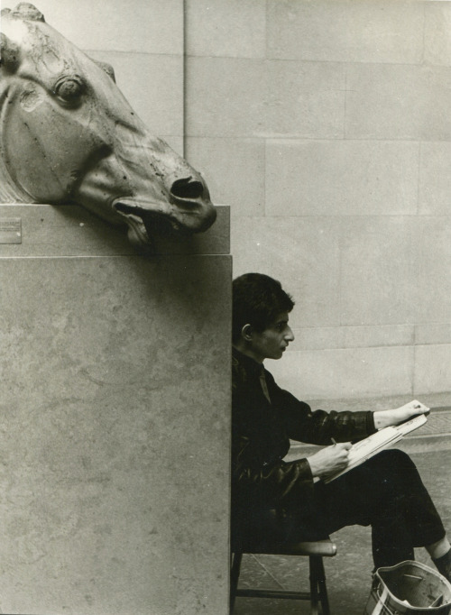virgileseptembre:Autour du cheval du fronton du Parthénon au Brisith Museum :Henri Cartier-Bresson, 