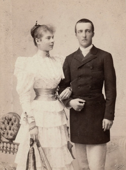 Engagement picture of Princess Auguste of Bavaria and Archduke Josef August of Austria. 1893Auguste 