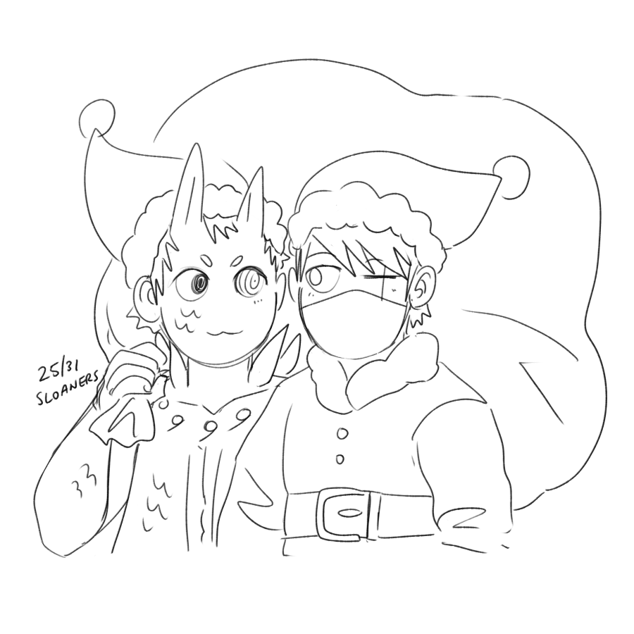 season’s juubi-greetings  --- kakaobi doodle advent  (25 of 31)